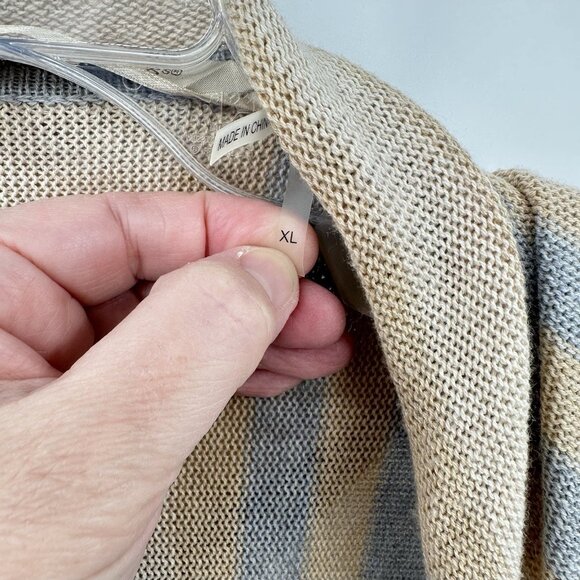 SOFT SURROUNDINGS cardigan sweater hoodie duster cotton cashmere hippie boho XL - Picture 13 of 13